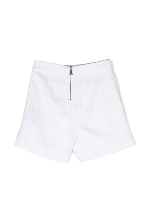 shorts in cotone bianco BALMAIN PARIS KIDS | BU6C79I0192100